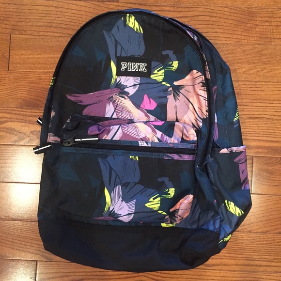 PINK Victoria's Secret Handbags - Floral Victoria's Secret Campus Backpack